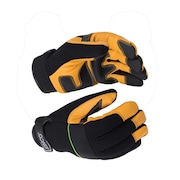 KINCO KincoPro Premium Grain Goatskin & Synthetic Hybrid Gloves with Pull-Strap 102-M
